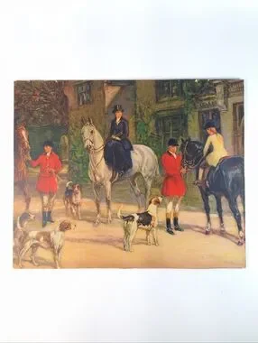 Art | Vintage English Fox Hunt Prints Pair Of Classic Equestrian ...